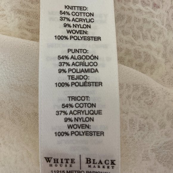 White House Black Market Crochet Top - Picture 7 of 8